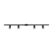 Skinne-sæt EASY TRACK, sort, 4 x GU10-spots, længde 193 cm