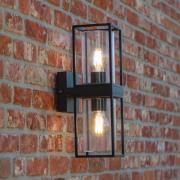 Udendørs væglampe FLAIR, sort, 39 cm, 2 x E27, IP44