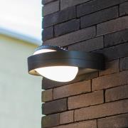 FELE udendørs LED-væglampe, mørkegrå, 20 cm, metal, IP54