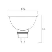 LED-pære SUPERIA RETRO GU5.3 MR16 4,6W 830 460lm 36°