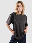 Blue Tomato Wavy Square Boyfriend T-shirt sort