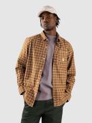 HUF Echo Oxford Plaid Skjorte orange