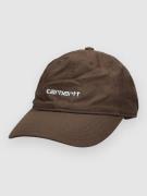 Carhartt WIP Canvas Script Kasket brun