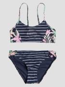 Roxy Ilacabo Active Bralette Kids Bikini Set blå