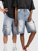 Urban Classics Relaxed Denim Cargo Shorts blå