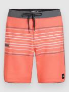 O'Neill Hyperfreak Heat Stripe Scallop 18" Boardshorts orange