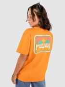 Passenger Golden Hour Recycled Cotton Oversized T-shirt orange