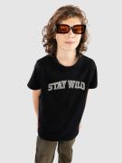 Urban Classics Stay Wild Leo Kids T-shirt sort