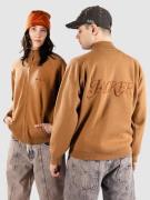 Jacker Classic Zip Knit Pullover brun