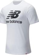New Balance Essentials Stacked Logo Tshirt Herrer Spar2540 Hvid M