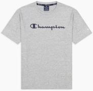 Champion Light Cotton Big Script Logo Tshirt Herrer Tøj Grå M
