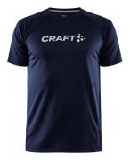 Craft Core Unify Logo Løbe Tshirt Herrer Kortærmet Tshirts Blå Xs