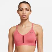 Nike Indy Vneck Light Support Sports Bh Damer Tøj Pink Xs