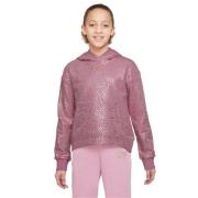 Nike Sportswear Fleece Hættetrøje Piger Tøj Pink 122128 / Xs