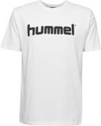 Hummel Go Logo Tshirt Unisex Tøj Hvid 128