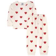 Petit Bateau Heart Pyjamas Hvid | Hvid | 10 years