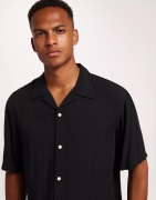 Selected Homme Slhrelax-Karlsson Shirt Ss Kortærmede skjorter Black