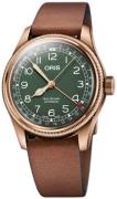 Oris Herreur 01 754 7741 3167-07 5 20 58BR Aviation Grøn/Læder Ø40