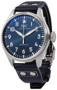 IWC Herreur IW329303 Big Pilot Blå/Læder Ø43 mm