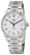 Longines Dameur L2.357.4.78.6 Master Sølvfarvet/Stål Ø34 mm