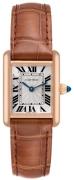 Cartier Dameur WGTA0010 Tank Louis Sølvfarvet/Læder