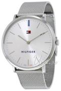 Tommy Hilfiger Herreur 1781690 Ultra Slim Hvid/Stål Ø40 mm