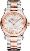 Chopard Dameur 278559-6002 Happy Sport Sølvfarvet/Stål Ø36 mm