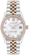 Philipp Plein Dameur PWYAA0223 Street Couture Hvid/Stål Ø34 mm