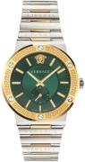 Versace Herreur VEVI00420 Greca Logo Grøn/Stål Ø42 mm