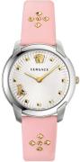 Versace Dameur VELR00119 Audrey Sølvfarvet/Læder Ø38 mm