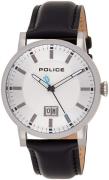 Police Herreur PL15404JS.01 Sølvfarvet/Læder Ø42 mm