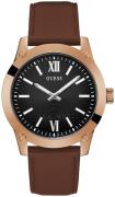 Guess Herreur GW0630G3 Crescent Sort/Læder Ø44 mm