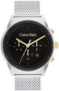 Calvin Klein Herreur 25200296 Impressive Sort/Stål Ø44 mm