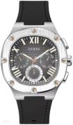 Guess Herreur GW0571G1 Headline Grå/Gummi Ø42 mm