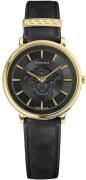 Versace Dameur VE8101919 V Circle Sort/Læder Ø38 mm