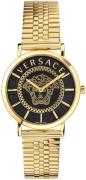 Versace Dameur VEK400621 Sort/Gul guldtonet stål Ø36 mm