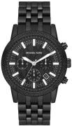 Michael Kors Herreur MK9089 Hutton Sort/Stål Ø43 mm