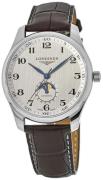 Longines Herreur L2.919.4.78.3 Master Sølvfarvet/Læder Ø42 mm