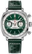 Breitling Herreur AB01771A1L1X1 Top Time B01 Racing Grøn/Læder