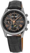 Longines Herreur L2.673.4.61.2 Master Collection Grå/Læder Ø40 mm