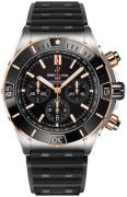 Breitling Herreur UB0136251B1S1 Super Chronomat B01 44 Sort/Gummi