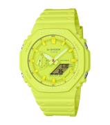Casio Herreur GA-2100-9A9ER G-shock Gul/Resinplast Ø45.4 mm