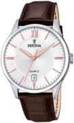 Festina Herreur F20426-4 Classic Hvid/Læder Ø43 mm