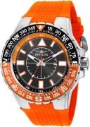 Invicta Herreur 19268 Aviator Sort/Gummi Ø52 mm