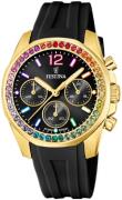 Festina Dameur F20650-3 Trend Sort/Gummi Ø38 mm