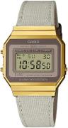 Casio Dameur A700WEGL-7AEF Vintage LCD/Læder