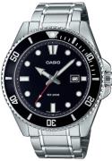 Casio Herreur MDV-107D-1A1VEF Timeless Collection Standard Sort/Stål