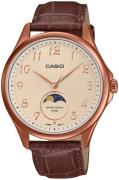 Casio Herreur MTP-M110RL-5AVER Timeless Collection Beige/Læder Ø42
