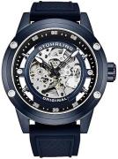 Stührling Original Herreur 4034.2 Grandiose Skeletskåret/Gummi Ø50