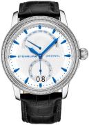 Stührling Original Herreur 788.04 Classic Hvid/Læder Ø45 mm